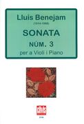 Sonata Num. 3 : Per A Violi I Piano (1951).