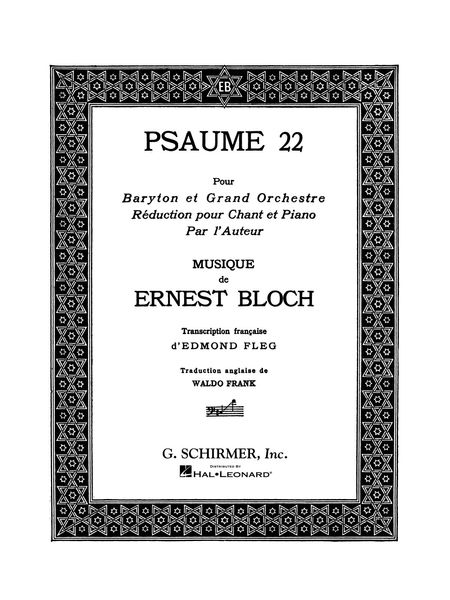 Psalm 22 : For Medium Voice and Piano.