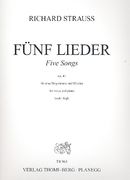 Fünf Lieder, Op. 41 : For High Voice and Piano (English/German).