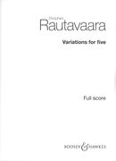 Variations For Five : String Quintet No. 2 (2013).