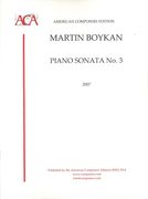 Piano Sonata No. 3 (2007).