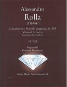 Concerto In Si Maggiore, Bi. 555 : Per Viola E Orchestra / edited by Kenneth Martinson.