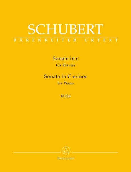 Sonata In C Minor, D. 958 : For Piano / edited by Walburga Litschauer.