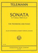 Sonata In F Minor : For Trombone (Baritone) and Piano.