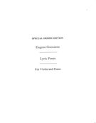 Lyric Poem, Op. 35 : For Violin and Orchestra - reduction For Violin & Piano.