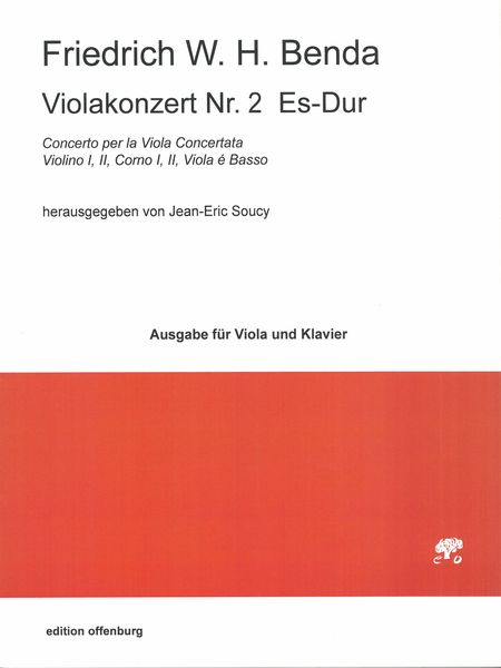 Violakonzert Nr. 2 Es-Dur - reduction For Viola and Piano / edited by Jean-Eric Soucy.