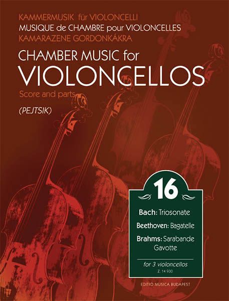 Chamber Music For Violoncellos, Vol. 16 : For 3 Violoncellos / arranged by Arpad Pejtsik.