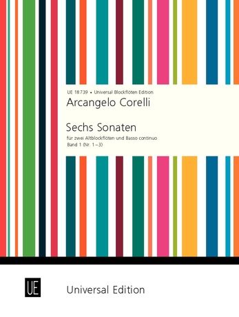 6 Sonatas, Vol. 1 : For Two Recorders and Continuo.