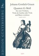 Quartett G-Moll, Graun WV Av:XIV:10 : Für Zwei Violinen, Viola Da Gamba Oder Viola & Basso Continuo.