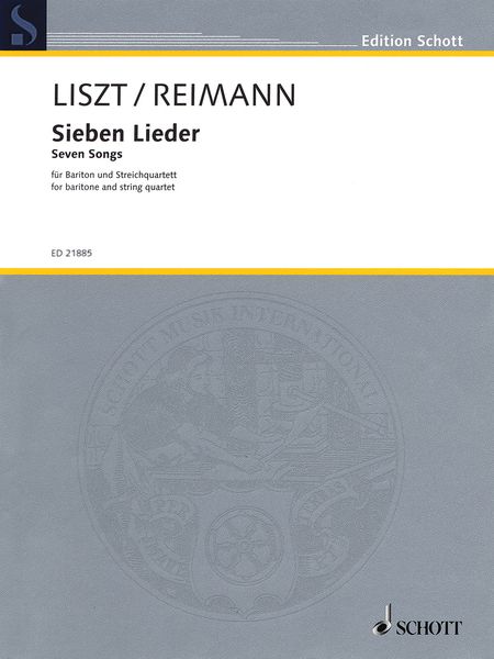 Sieben Lieder : Für Bariton und Streichquartett / arranged by Aribert Reimann.