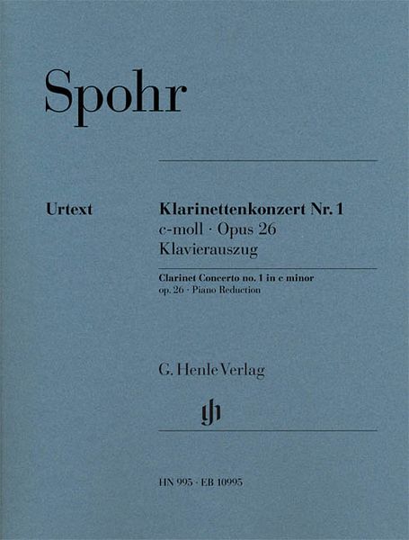 Klarinettenkonzert Nr. 1 C-Moll, Op. 26 : Klavierauszug / edited by Ulrich Scheideler.