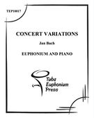 Concert Variations : For Euphonium and Piano.