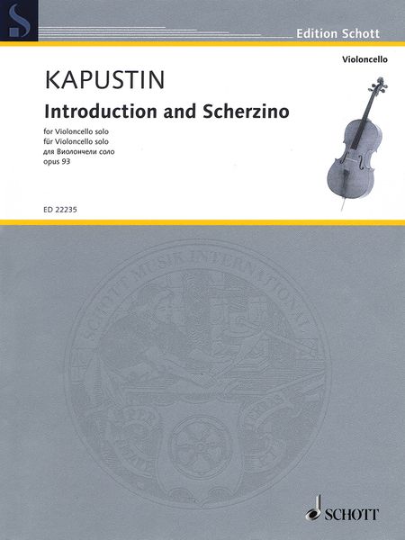 Introduction and Scherzino, Op. 93 : For Violoncello Solo.