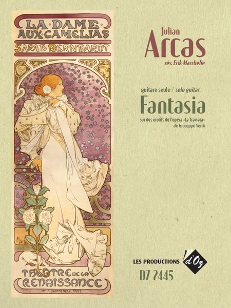 Fantasia Sur Des Motifs De l'Opera la Traviata De Verdi : For Solo Guitar / Ed. Erik Marchelie.