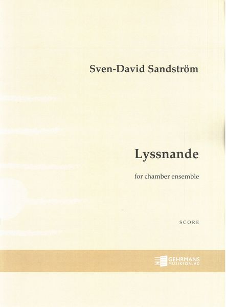 Lyssnande - Piece For Dance : For Chamber Ensemble (2014).