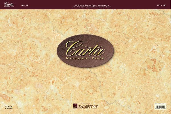 Carta Manuscript Paper No. 27.