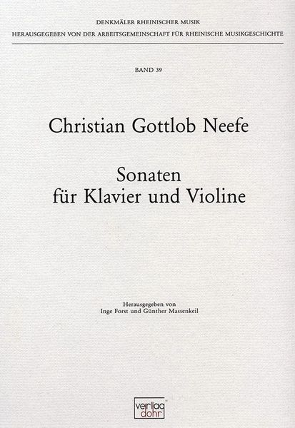Sieben Sonaten : Für Klavier und Violine.