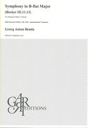 Symphony In B-Flat Major (Becker III.11.13) : For Strings & Basso Continuo / Ed. Alejandro Garri.