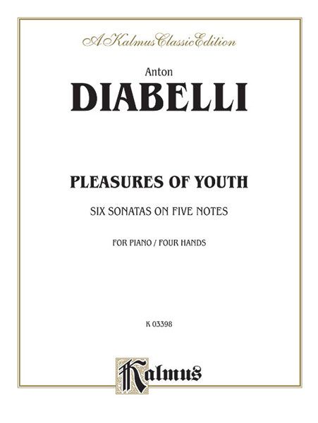 Pleasures Of Youth : Six Sonatinas On Five Notes, Op. 163 / for piano four-hands.