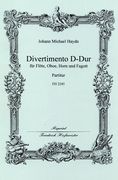 Divertimento D-Dur : Für Flöte, Oboe, Horn und Fagott.