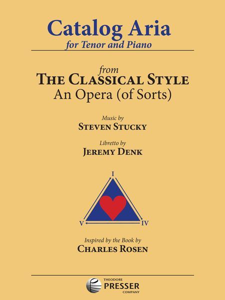 Catalog Aria, From The Classical Style : For Tenor and Piano.