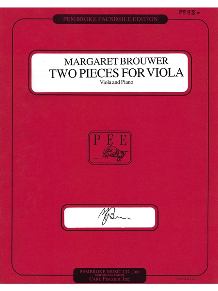 Two Pieces For Viola : For Viola and Piano.