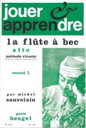 Jouer Et Apprendre la Flutea Bec Alto, Volume 2.