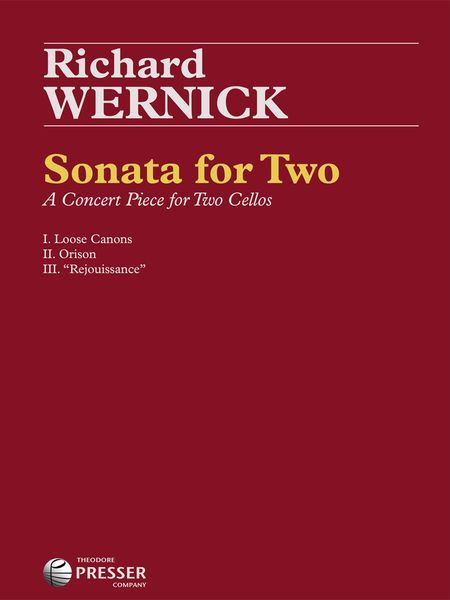 Sonata For Two : A Concert Piece For Two Cellos (2013).