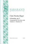 6 Sonatas, Op. 1 : Transposed For 2 Bass Viols - Vol. 2, Sonatas 4-6 / edited by Patrice Connelly.