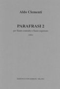 Parafrasi 2 : Per Flauto Contralto E Flauto Registrato (2004).