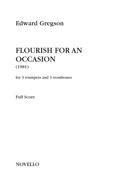 Flourish For An Occasion : For 3 Trumpets and 3 Trombones (1981).