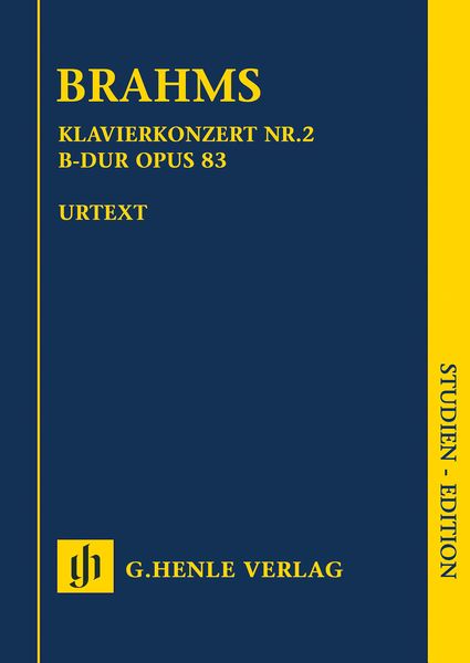 Klavierkonzert Nr. 2 B-Dur, Op. 83 / edited by Johannes Behr.