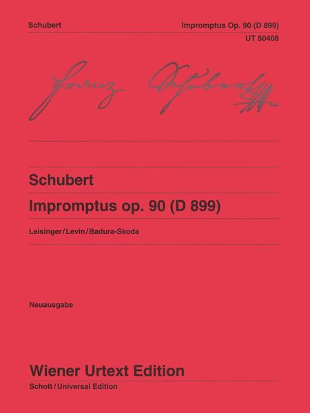 Impromptus, Op. 90 (D 899) : Für Klavier / edited by Urlich Leisinger.