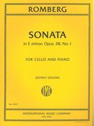 Sonata In E Minor, Op. 38, No. 1 : For Cello and Piano / edited by Jeffrey Solow.