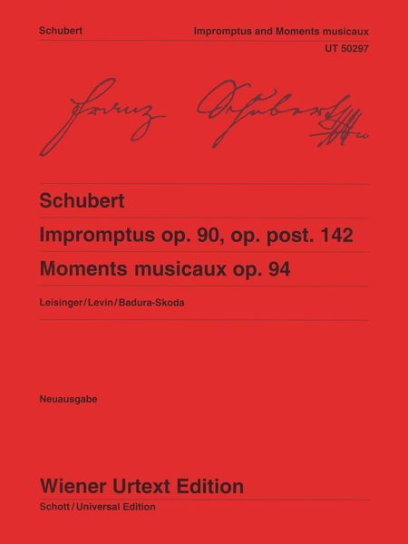 Impromptus, Op. 90, Op. Post. 142; Moments Musicaux, Op. 94 / edited by Ulrich Leisinger.