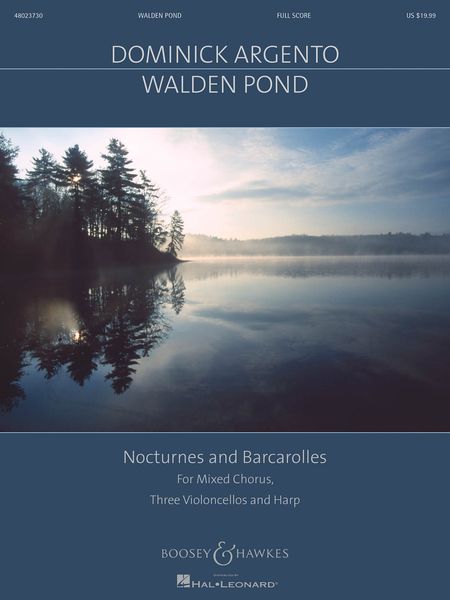 Walden Pond : For Mixed Chorus, Three Violoncellos and Harp.