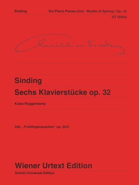 Sechs Klavierstücke, Op. 32 / edited by Michael Kube.