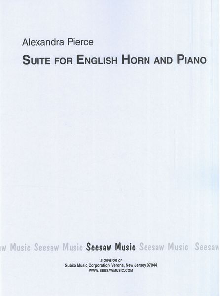 Suite For English Horn and Piano (1996) - In Three Movements.