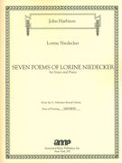 Seven Poems of Lorine Niedecker : For Voice and Piano (2015).