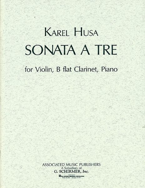 Sonata A Tre : For Violin, Clarinet & Piano.