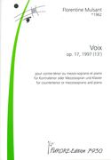 Voix, Op. 17 : Trois Mélodies Pour Contre-Ténor Ou Mezzo-Soprano Et Piano (1997).