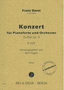 Konzert Es-Dur, Op. 4, P 229 : Für Pianoforte und Orchester / edited by Bert Hagels.