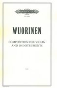 Composition : For Violin and 10 Instruments (1964).