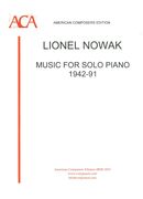 Music For Solo Piano, 1942-91.