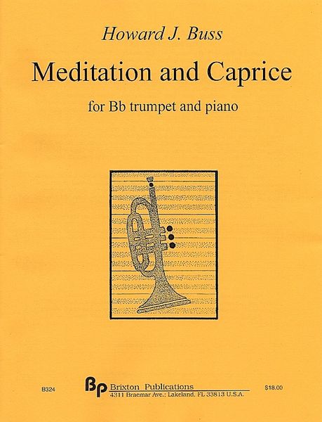 Meditation and Caprice : For B Flat Trumpet and Piano (1994, 2020).