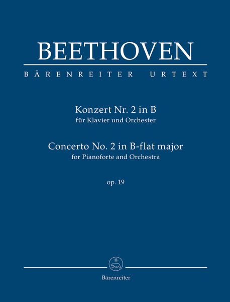 Konzert Nr. 2 In B, Op. 19 : Für Klavier und Orchester / edited by Jonathan Del Mar.