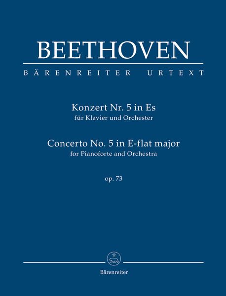 Konzert Nr. 5 In Es, Op. 73 : Für Klavier und Orchester / edited by Jonathan Del Mar.