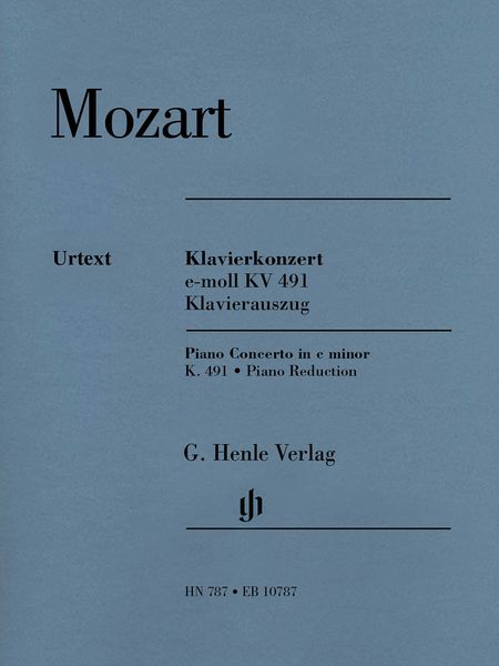 Klavierkonzert C-Moll, K. 491 : Klavierauszug / edited by Ernst Herttrich.