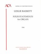 Four Statements : For Organ (1964).