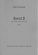 Satz 2 : Per 2 Violini, Viola E Violoncello (2001).